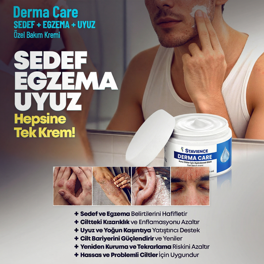 Derma Care 360 - Sedef, Egzema ve Cilt Problemlerine Özel Bakım Kremi 120Ml